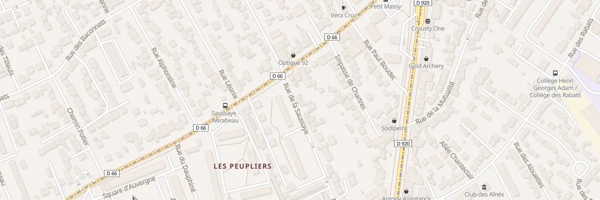 Plan du 1B Rue de la Saussaye à Massy