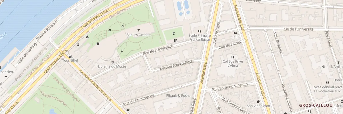 Plan du 195 Rue de l’Université à Paris 7e Arrondissement