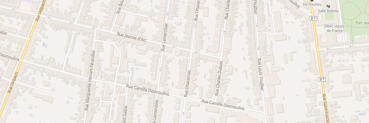 Plan du 68 Rue Dhavernas à Amiens