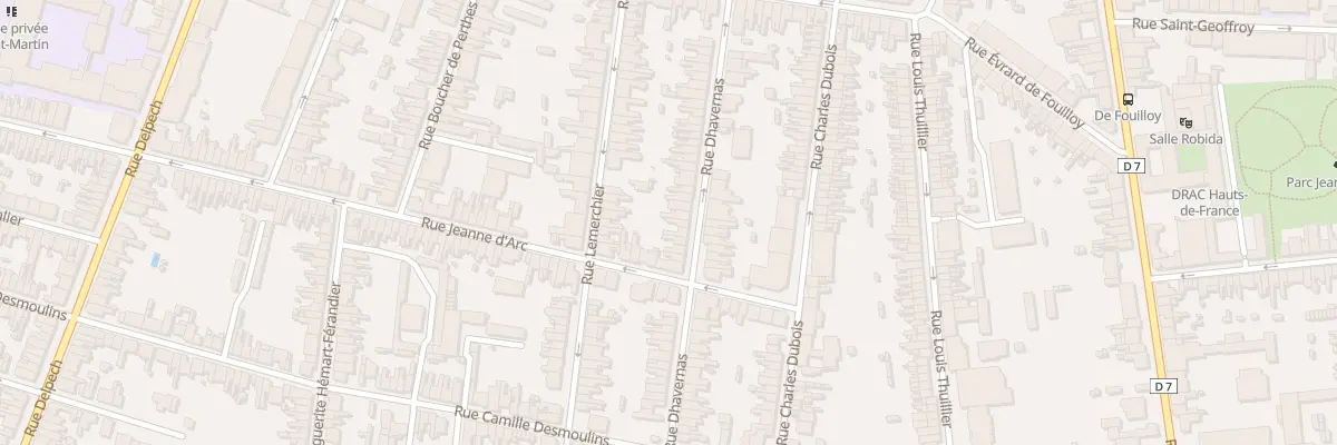 Plan du 46 Rue Dhavernas à Amiens