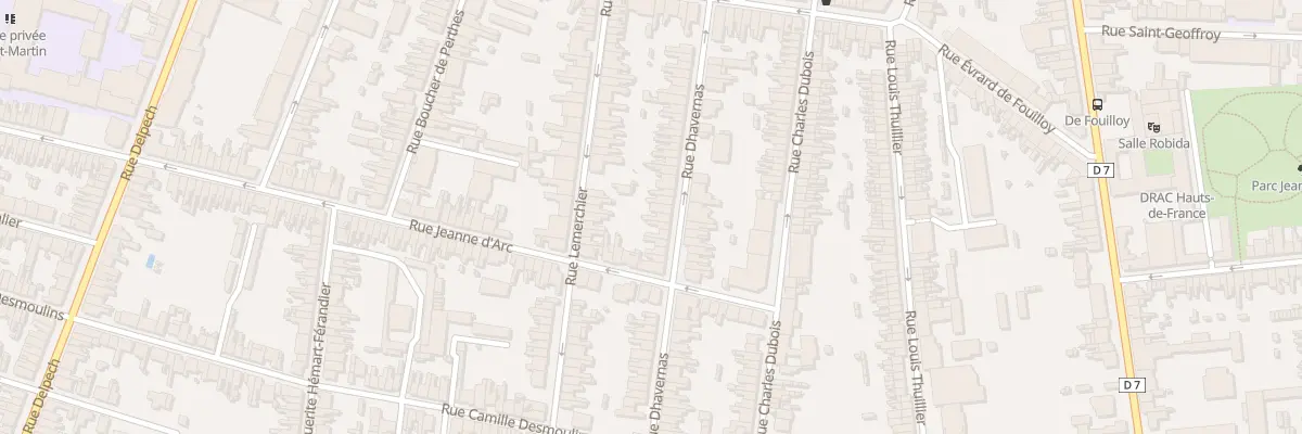 Plan du 44 Rue Dhavernas à Amiens