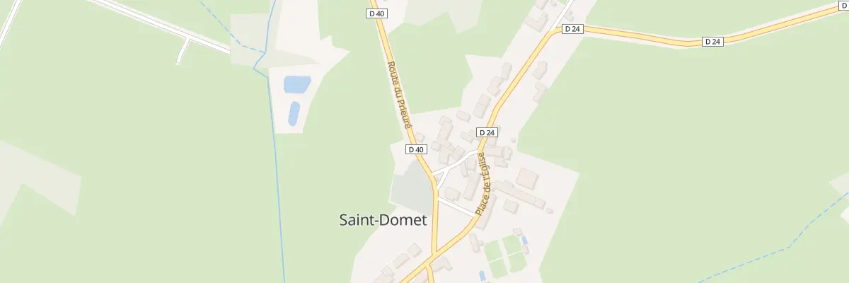 Plan du 2 Rte du Prieuré à Saint-Domet