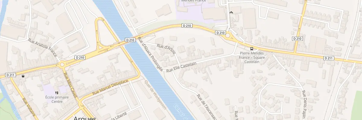 Plan du 20 Rue Elie Castelain à Arques