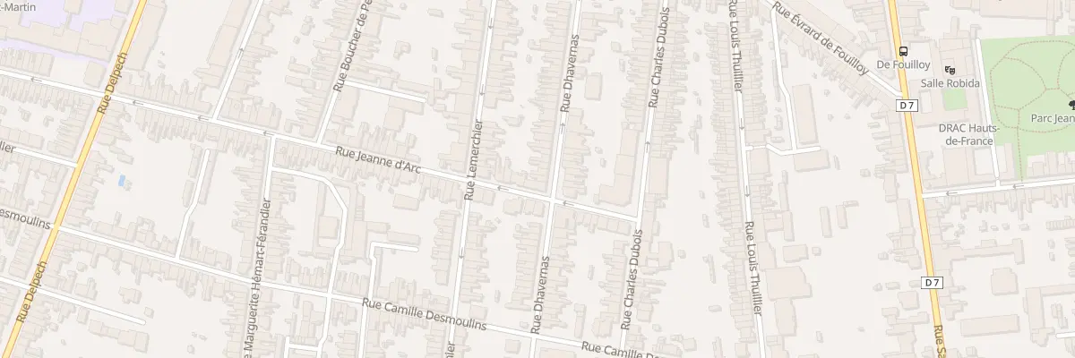 Plan du 56 Rue Dhavernas à Amiens