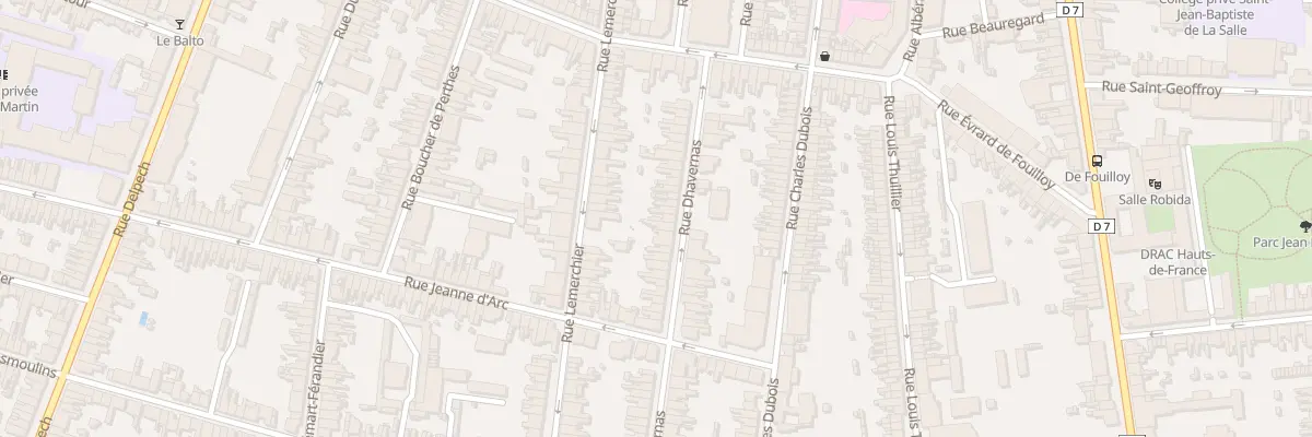 Plan du 32 Rue Dhavernas à Amiens