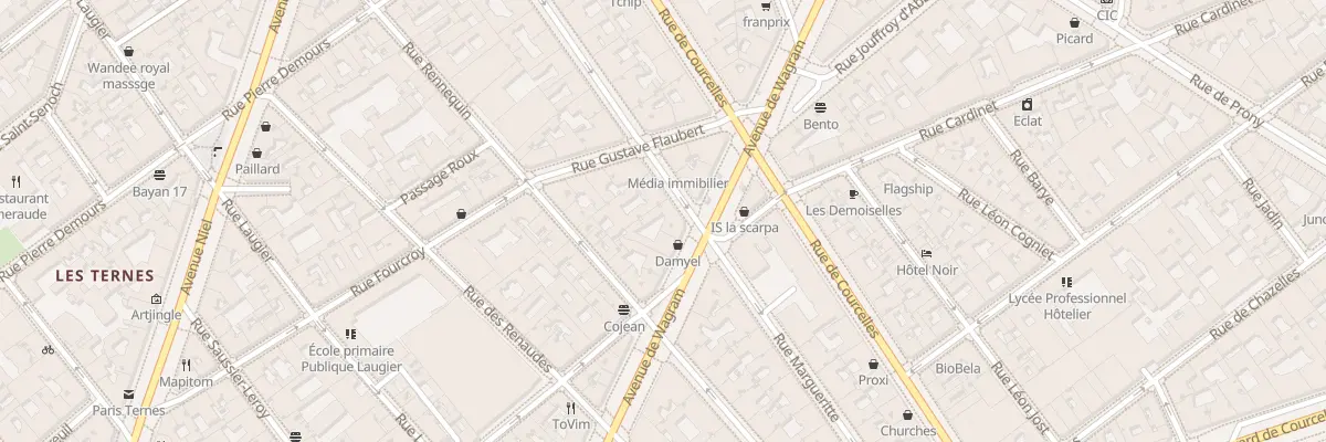 Plan du 87B Av de Wagram à Paris 17e Arrondissement