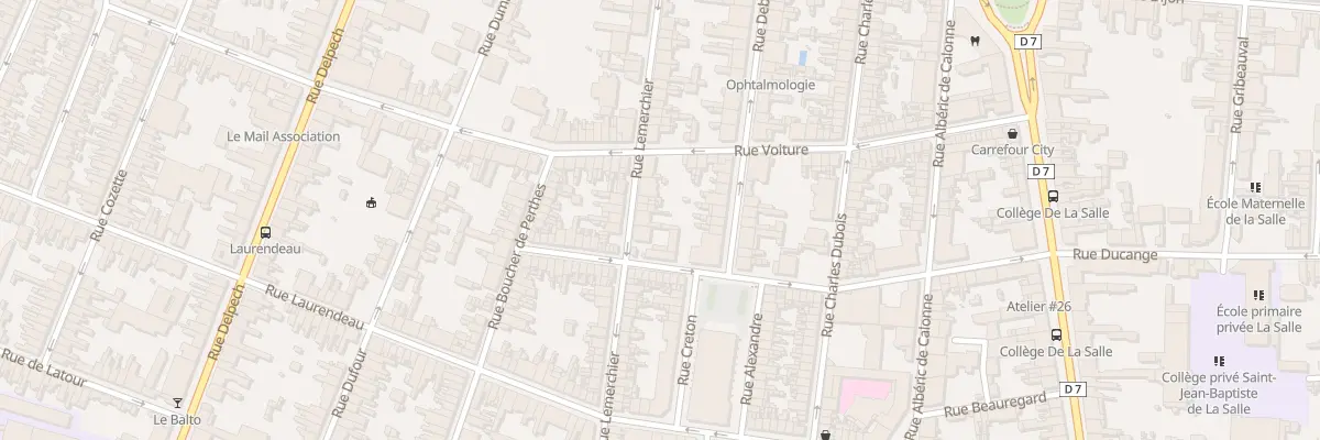 Plan du 33 Rue Lemerchier à Amiens