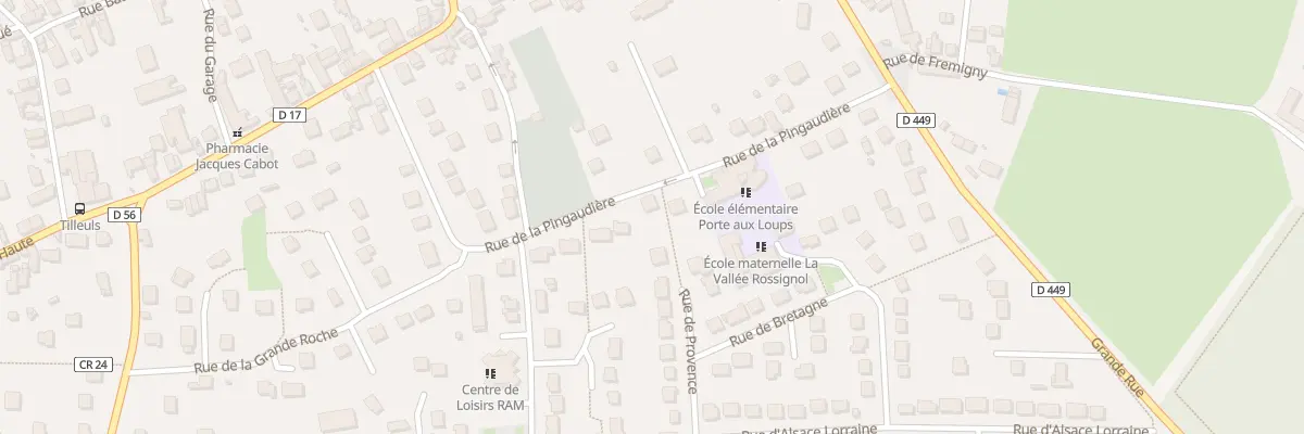 Plan du 22 Rue de la Pingaudière à Bouray-sur-Juine