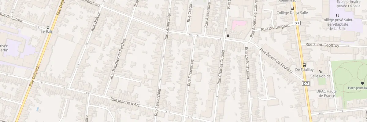 Plan du 14 Rue Dhavernas à Amiens