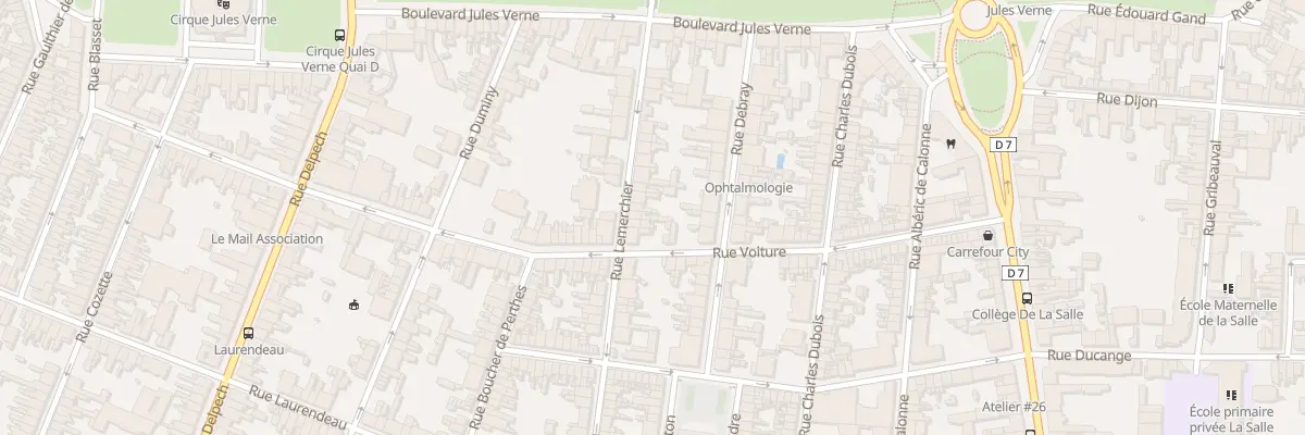 Plan du 23 Rue Lemerchier à Amiens
