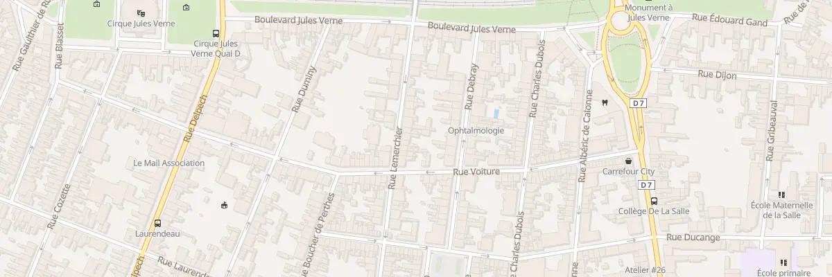 Plan du 19 Rue Lemerchier à Amiens
