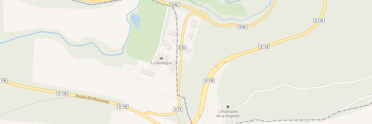 Plan de La Rassegue à Caudebronde