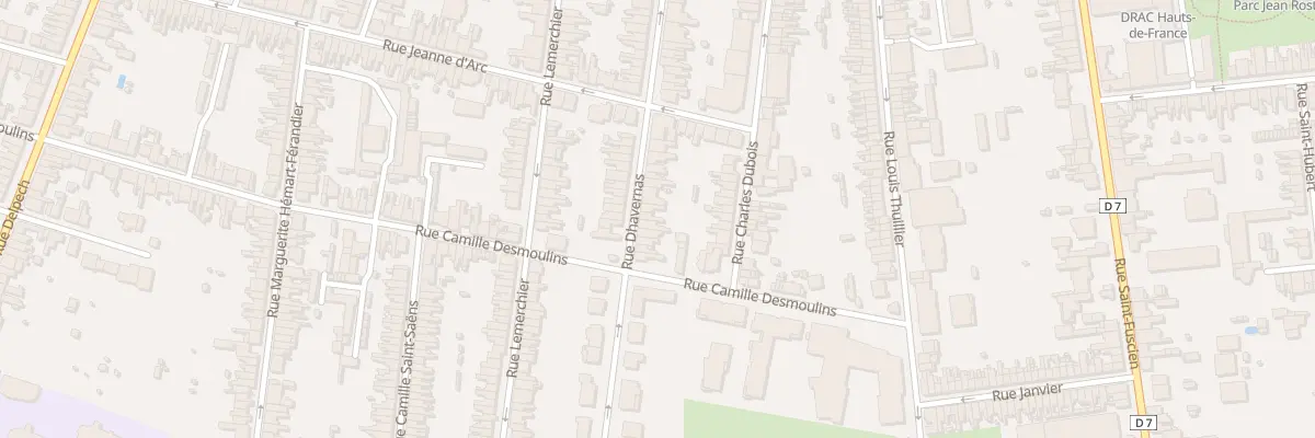 Plan du 83 Rue Dhavernas à Amiens