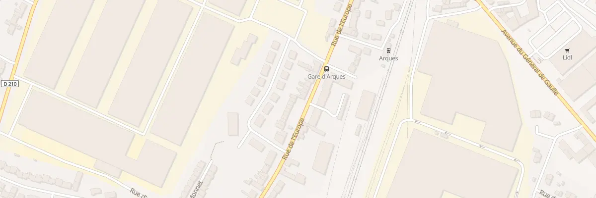 Plan du 34 Rue de l’Europe à Arques