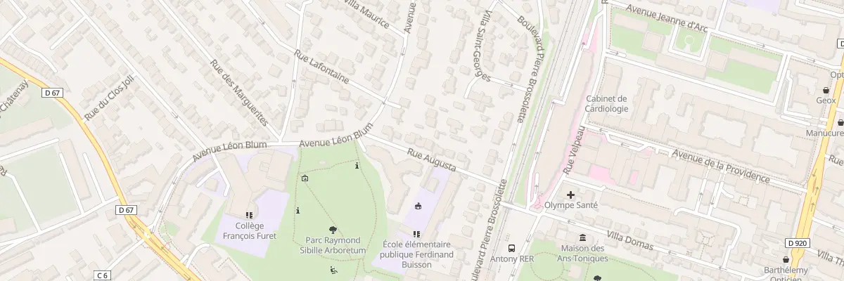 Plan du 10 Rue Augusta à Antony