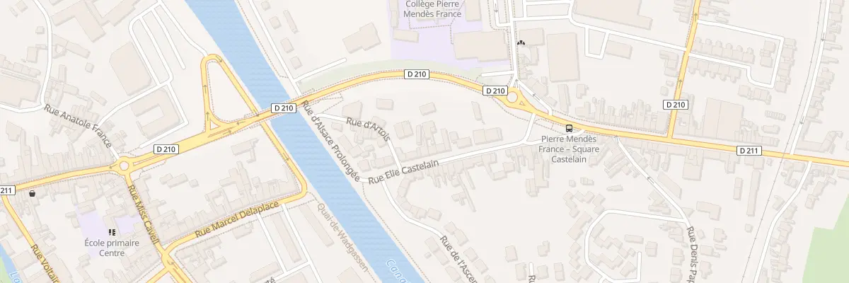 Plan du 16A Rue Elie Castelain à Arques