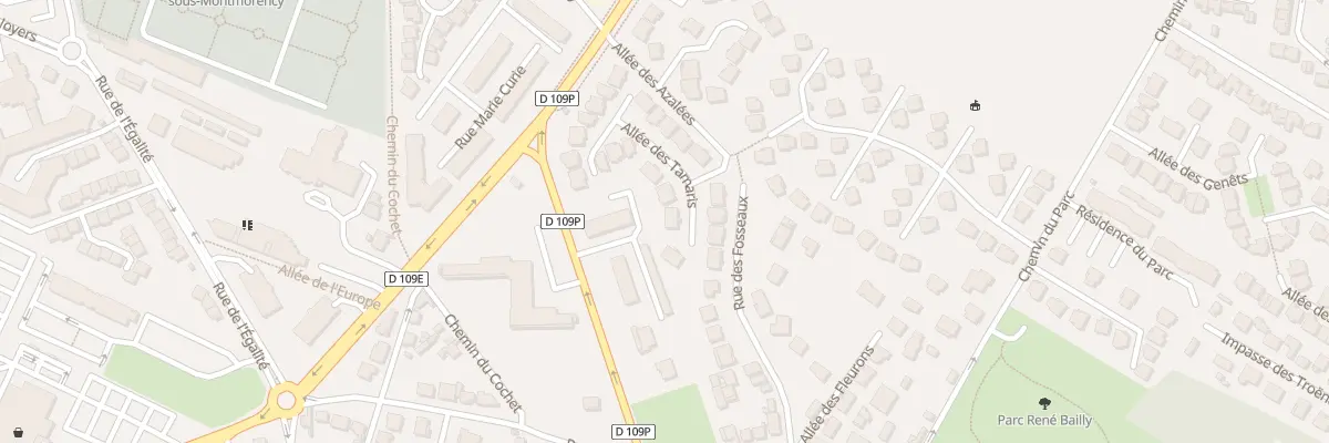 Plan du 5 All des Tamaris à Soisy-sous-Montmorency