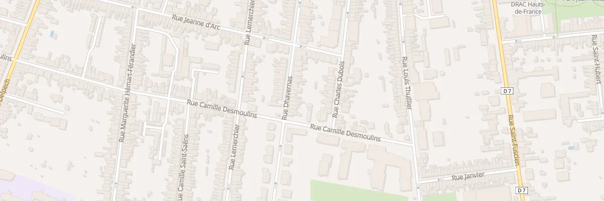 Plan du 85 Rue Dhavernas à Amiens