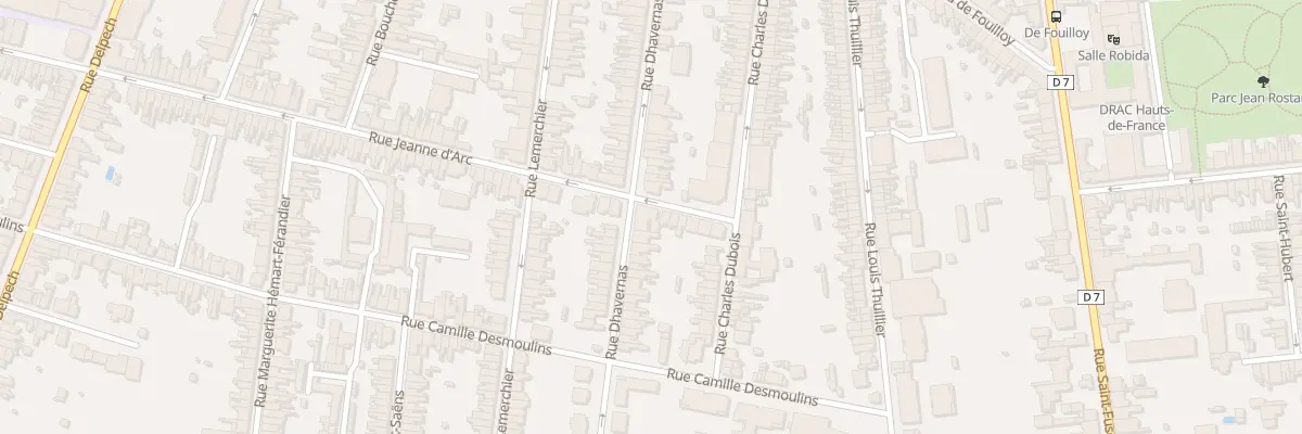 Plan du 174 Rue Jeanne d’Arc à Amiens