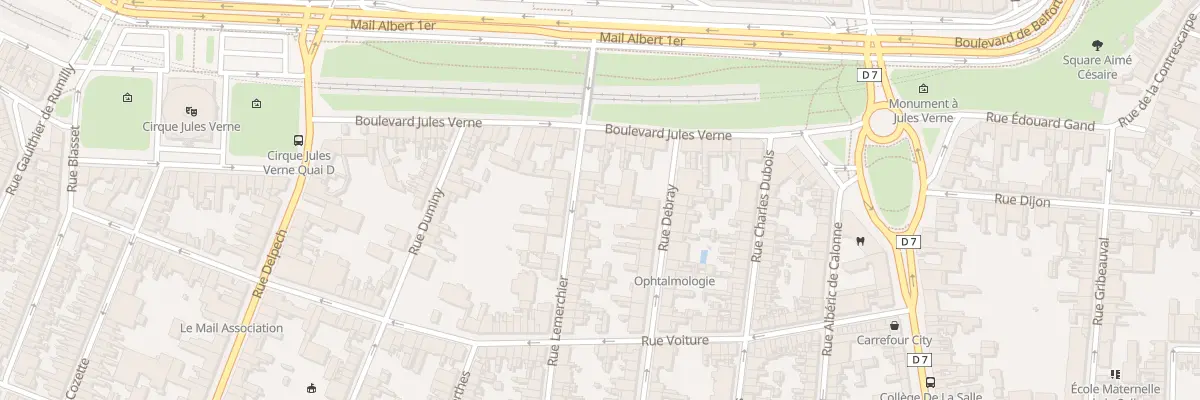 Plan du 5 Rue Lemerchier à Amiens