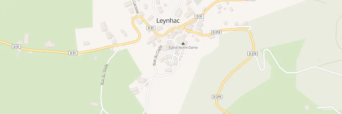 Plan du 5052 Le Bourg à Leynhac