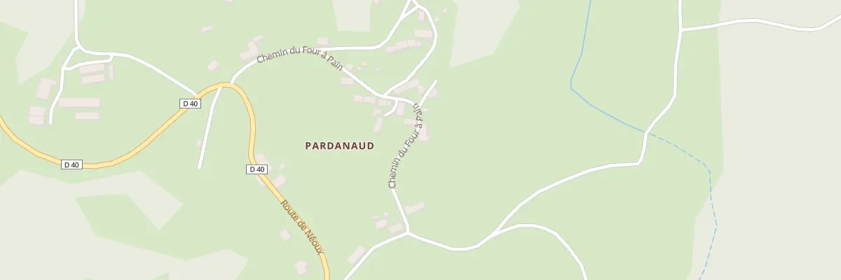 Plan du 4 Che du Four À Pain à Saint-Pardoux-d’Arnet