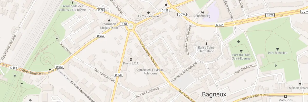 Plan du 26 Rue Salvador Allende à Bagneux