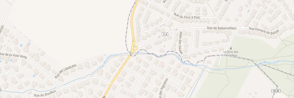 Plan du 95 Rue de Ballainvilliers à Longjumeau