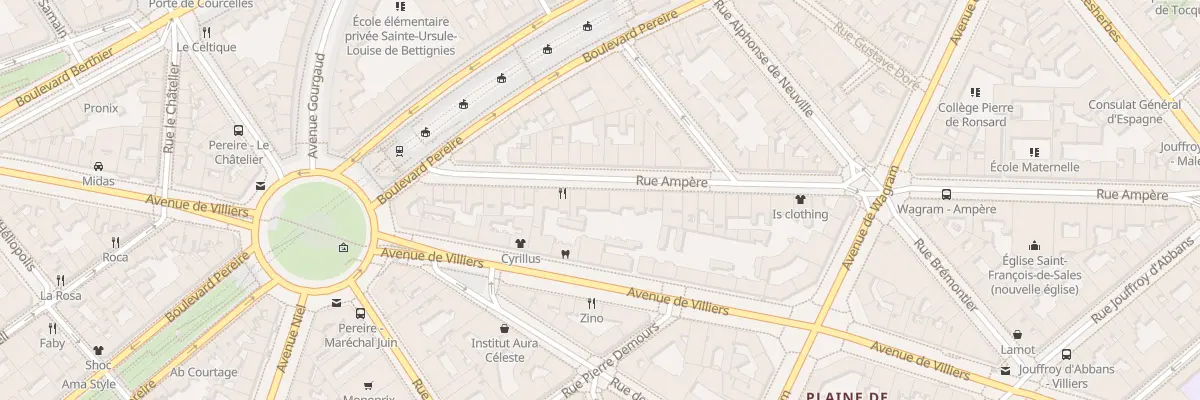 Plan du 69 Rue Ampère à Paris 17e Arrondissement