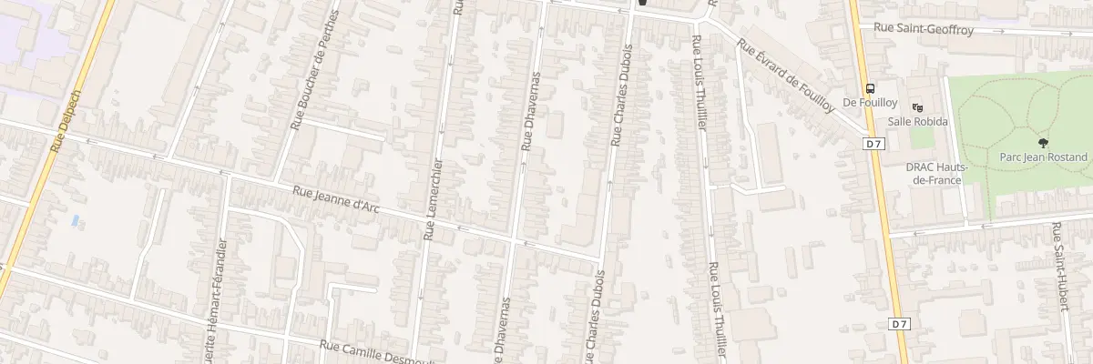 Plan du 17 Rue Dhavernas à Amiens