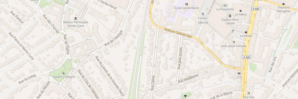 Plan du 12 Rue Celine à Antony