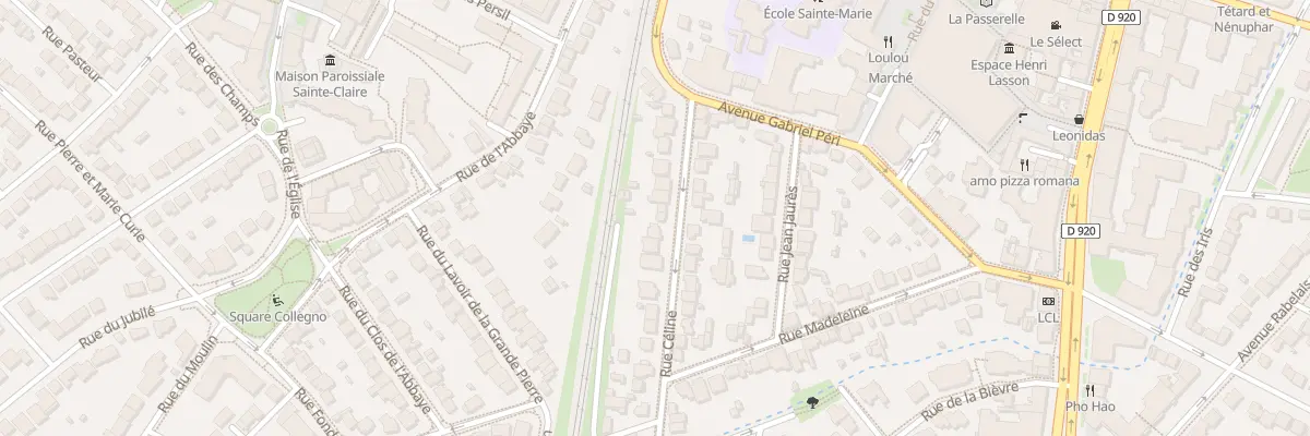 Plan du 16 Rue Celine à Antony