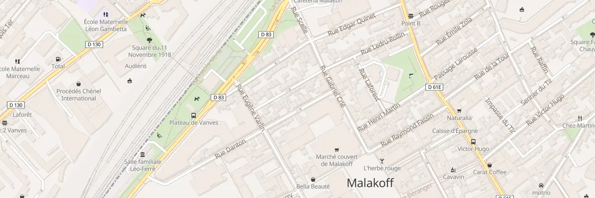Plan du 12 Rue Danton à Malakoff