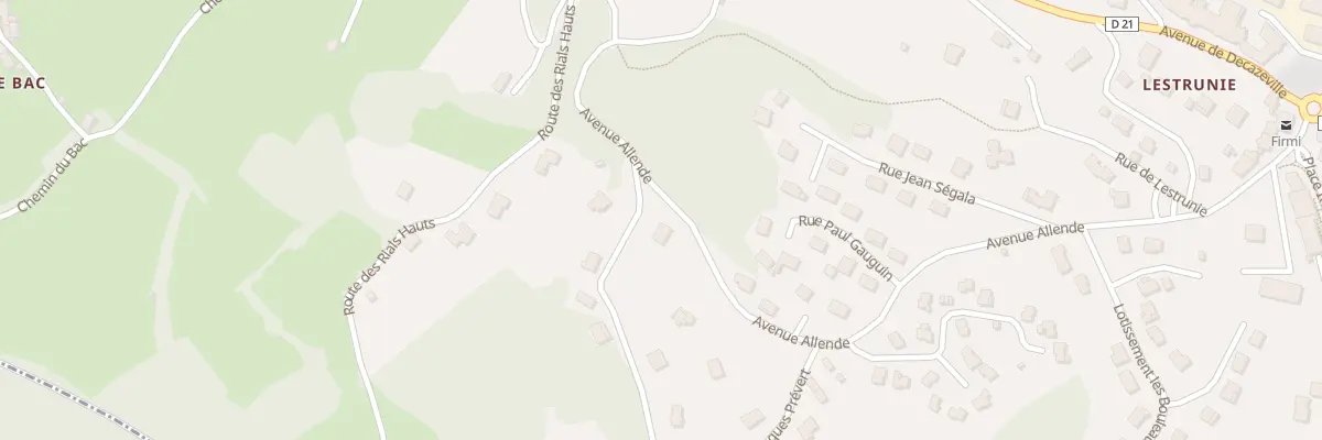 Plan du 21 Av Allende à Firmi