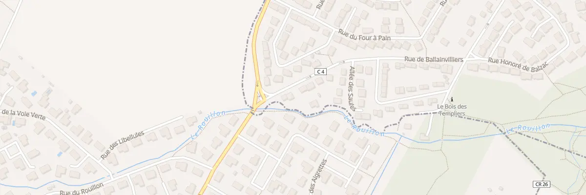 Plan du 93 Rue de Ballainvilliers à Longjumeau