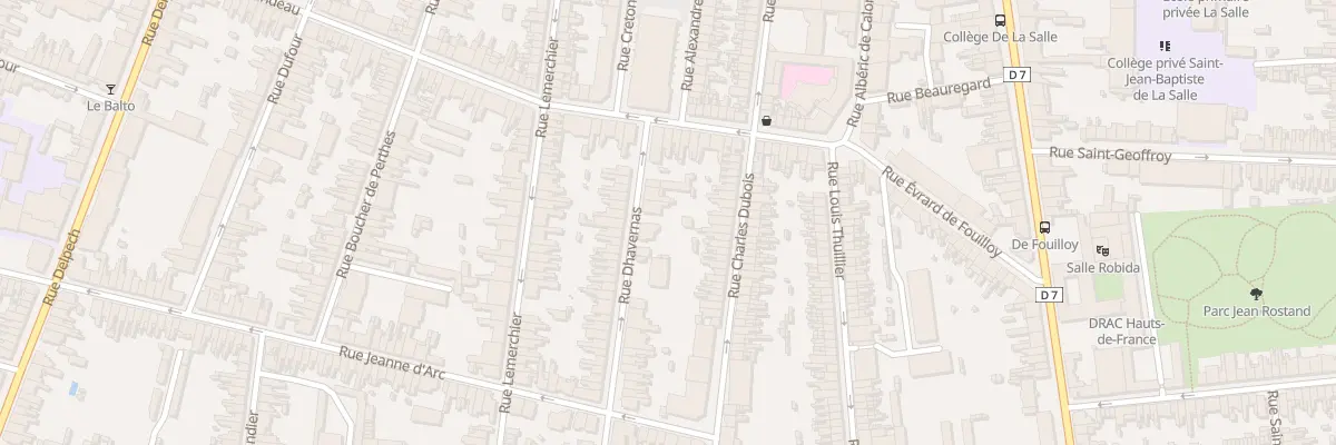 Plan du 5 Rue Dhavernas à Amiens
