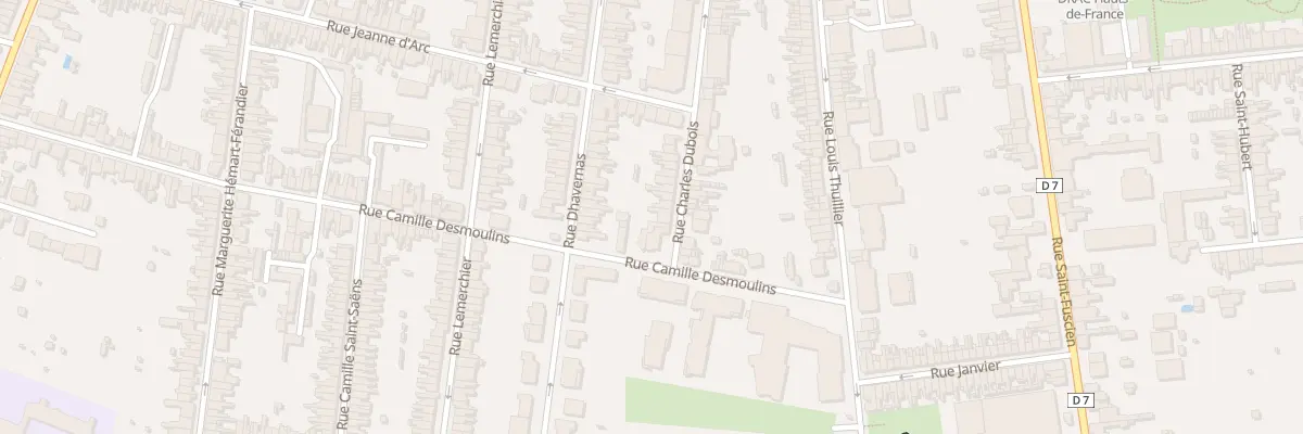Plan du 180 Rue Charles Dubois à Amiens