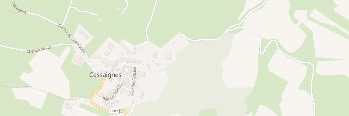 Plan du 5 Rue des Bergères à Cassaignes