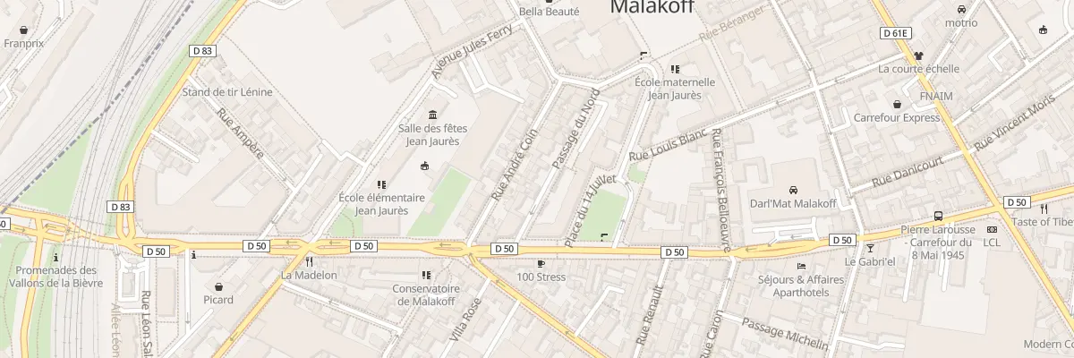 Plan du 11 Pas du Nord à Malakoff