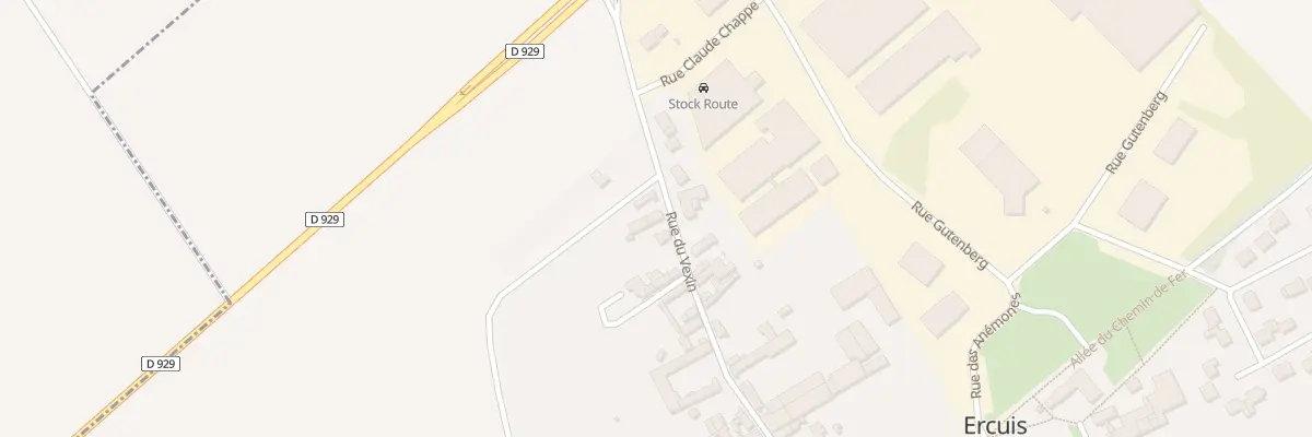 Plan du 447 Rue du Vexin à Ercuis
