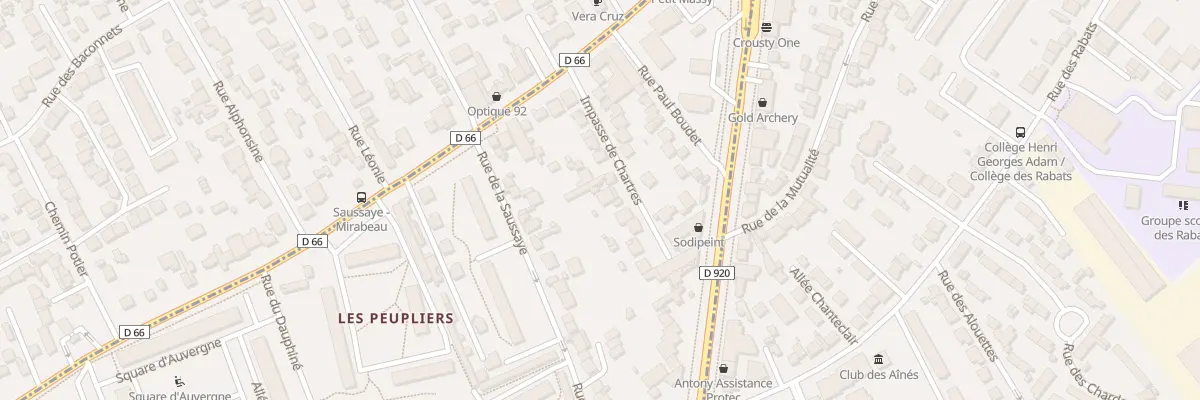 Plan du 12 Imp de Chartres à Massy