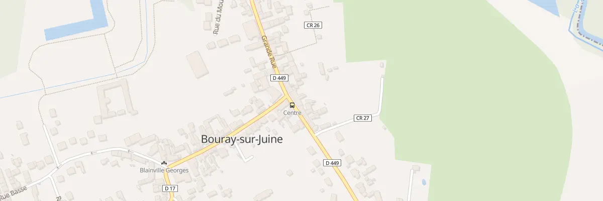 Plan du Vlg à Bouray-sur-Juine