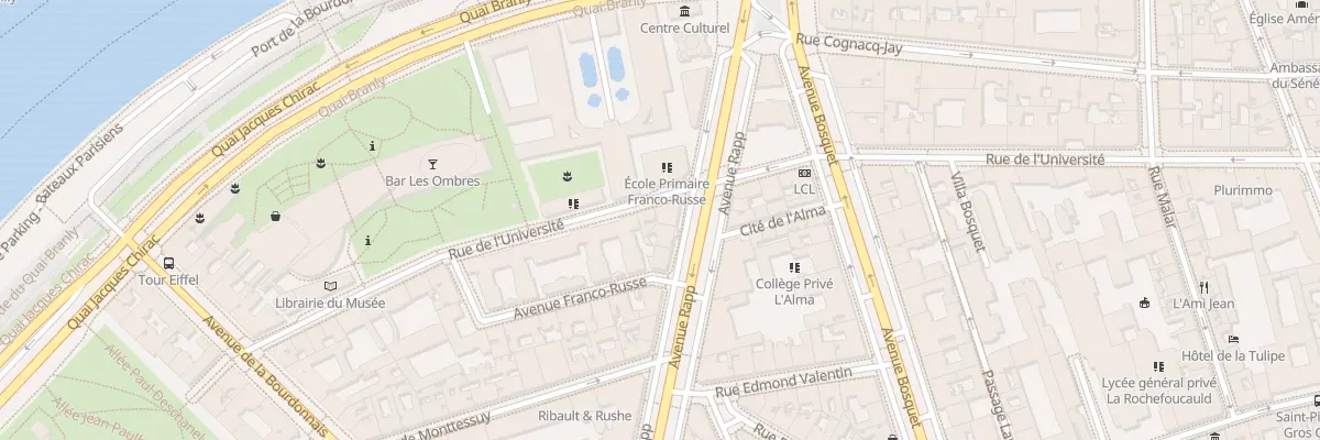Plan du 189 Rue de l’Université à Paris 7e Arrondissement