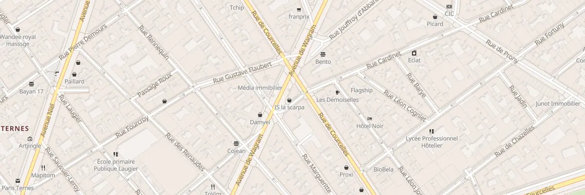 Plan du 78 Av de Wagram à Paris 17e Arrondissement