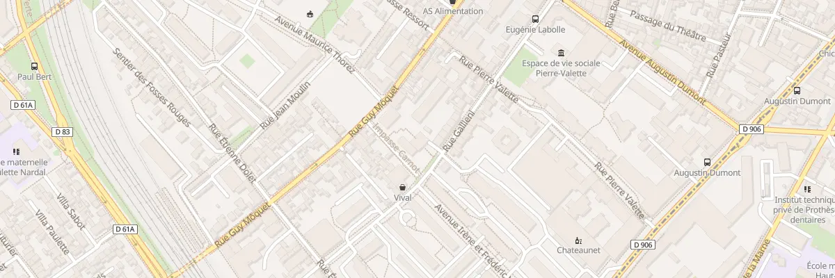 Plan du 50 Rue Galliéni à Malakoff