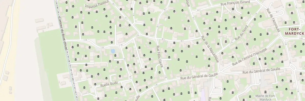 Plan du 5 Rue Felix Faure Fort Mardyck à Dunkerque