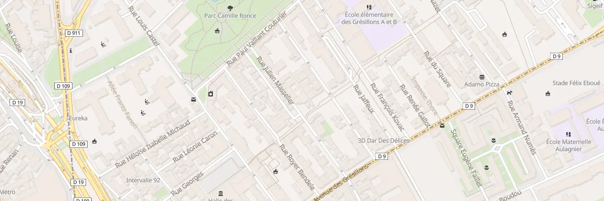 Plan du 16 Rue Julien Masselier à Gennevilliers