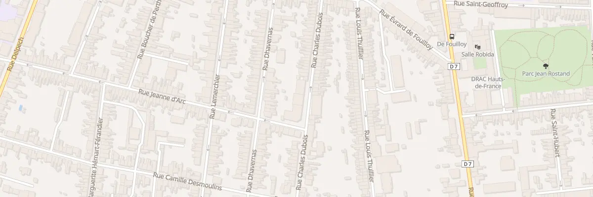 Plan du 116 Rue Charles Dubois à Amiens