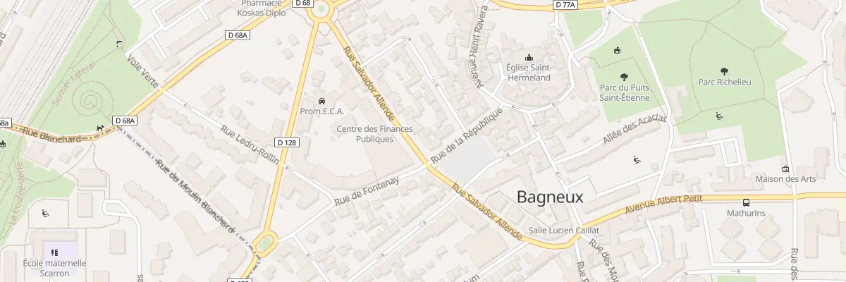 Plan du 12B Rue Salvador Allende à Bagneux