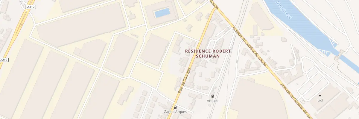 Plan du 12 Rue de l’Europe à Arques